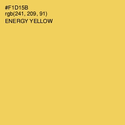 #F1D15B - Energy Yellow Color Image
